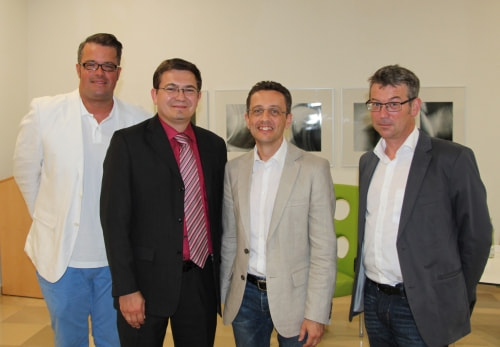 V.l.: Markus Rohrhofer, Heinz Niederleitner, Michael Kraml, Christoph Gantner_Foto: Diözese Linz